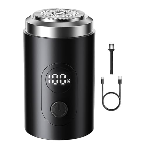 GjnjfdF Maquinillas De Afeitar Para Hombre - Cabeza Flotante Recargable Silenciosa - Herramienta De Afeitado Con Larga Duración De Batería, Trimmer De Precisión Húmedo Y Para Uso Diario Viajes Y Hogar