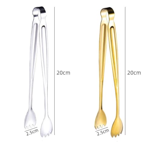 Pinzas de cocina de alta calidad, pinzas versátiles para alimentos, clip para barbacoa, clip de postre y clip de toalla para cocinar, asar y servir, agarre antideslizante de un color, resistente al