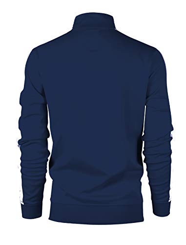 Image of SCREENSHOT-TRACK JACKET Mens Urban Hip Hop Premium Track Jacket - Slim Fit Side Taping Sportswear Urbanwear Streetwear Top