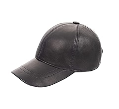 Zessano Genuine Leather Unisex Baseball Cap - 100% Sheep