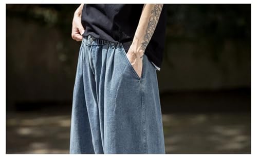 Men Jeans Wide Leg Denim Cargo Jean Loose Streetwear Wide-Leg Pants2