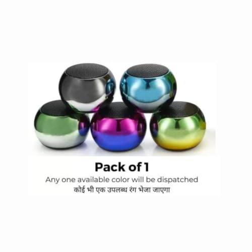 Image of Portable Bluetooth M3 08 Mini Speaker Dynamic Metal Sound with High Bass with Alexa & Siri Assistant Smart Speaker (Multicolor)
