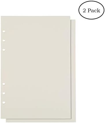 A5 Planner Inserts Filler Paper 6-Ring Lined Paper For Loose-Leaf Binders Journal Notebook Diary 80 Pages 8.27"x 5.6" (Lined x 2)