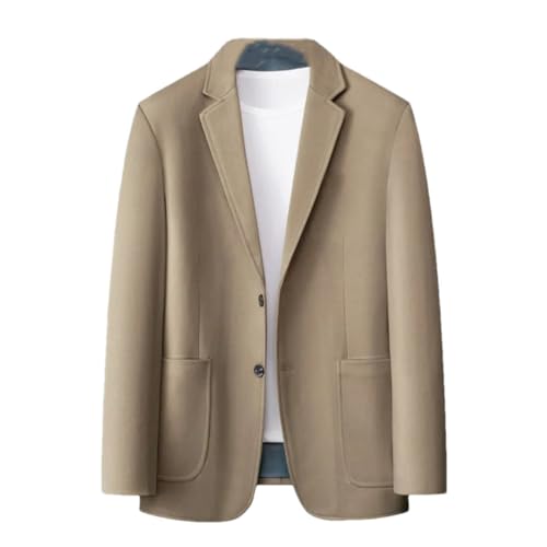 Men's Casual Blazer Business Casual Long Sleeve Solid Lapel Buttons Sports Coat Suit Jacket