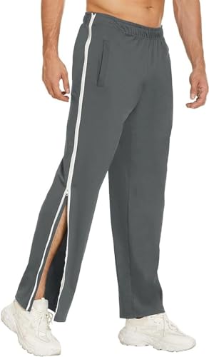 Pantalon de rééducation homme avec fermeture éclair latérale