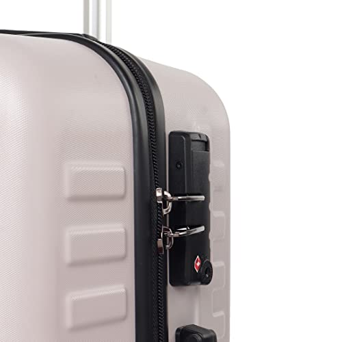 Image of Assembly Hard Shell Cabin Luggage 55 cms - Premium Polycarbonate Trolley Bag -20 Inches - Lightweight Cabin Bag for Flight -Desert Ivory