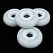 Aymzbd Set of 4 LED Flashing Wheels for Inline Skating 72mm 76mm, White, 72mm
