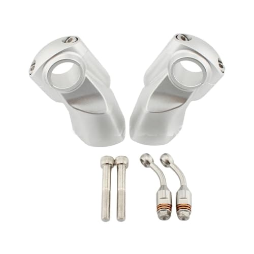Barre collier de serrage argenté en aluminium usiné Rocket 3R 3GT