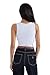 SUUKSESS Women Cotton Ribbed Summer Loose Fit Casual Tops Padded Sleeveless Trendy Tank Tops Basic V Neck Top (Snow White, X-Small)