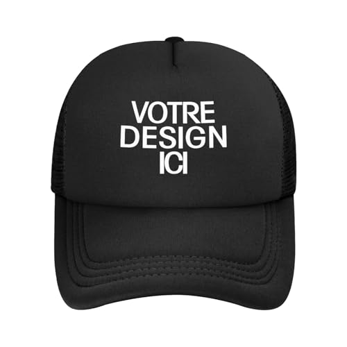 velquessa Casquette personnalisée Homme Femme Baseball Cap avec Texte, Logo, Photo – Casquette Trucker Ajustable Unisexe pour Sport, Course, Golf, extérieur, Gym velquessa Casquette personnalisée Homme Femme Baseball Cap avec Texte, Logo, Photo – Casquette Trucker Ajustable Unisexe pour Sport, Course, Golf, extérieur, Gym