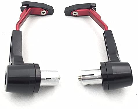 AUTOPOWERZ Universal Bike Lever Protector Guard 7/8" 22mm Brake & Clutch Levers Protector Guard ((Red)