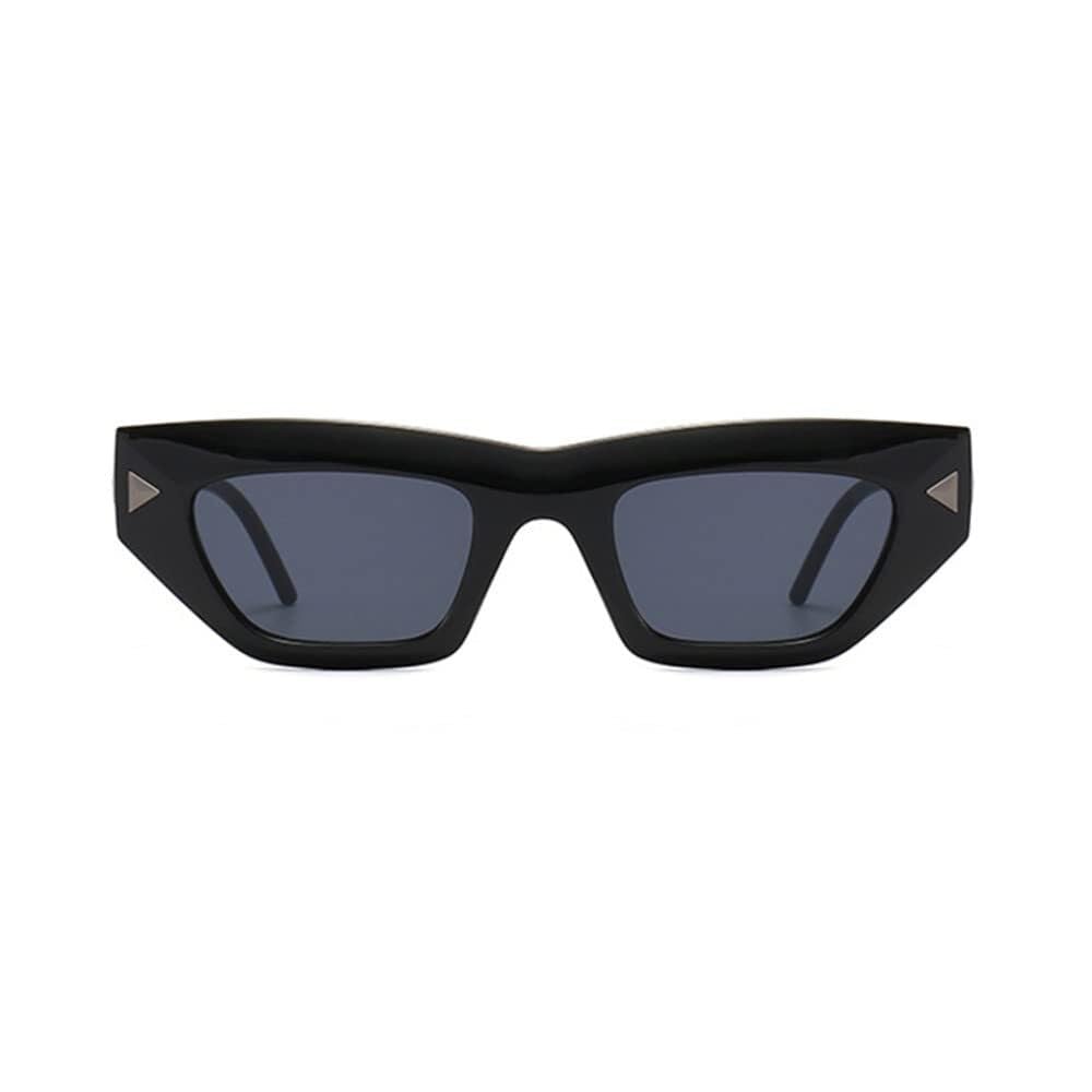Occhiali da Sole per Uomo Donna-Occhiali da Sole Cat Eye retrò da Donna Blu Occhiali Vintage da Uomo Rivetti Occhiali da Sole sfumati