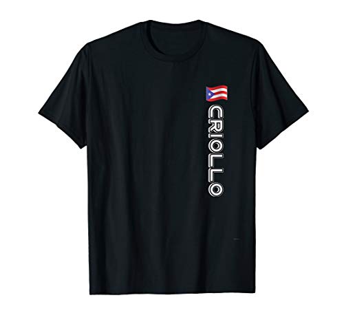 Puerto Rico Flag Shirt Criollo Puerto Rico Map Vertical ASJ T-Shirt