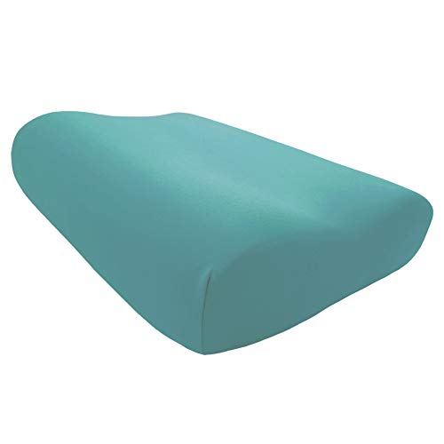 Funda Edda Lux Hecha para Almohada Original Tempur S, M, L y XL, 50 x 31 cm, Suave, Ideal para Almohada Cervical, de Jersey algodón 100%, Salvia