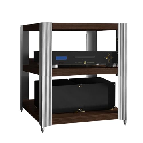 Meuble stéréo moderne compact 62x49x59cm pour supports audio - 2