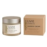 LIVIE COSMETICS Beruhigende Bambus Creme mit Hyaluron & Calendula | 24h Feuchtigkeit & Anti-Rötungen | Für sensible Haut & gestresste Hautbarriere | Vegan, parabenfrei | 50ml