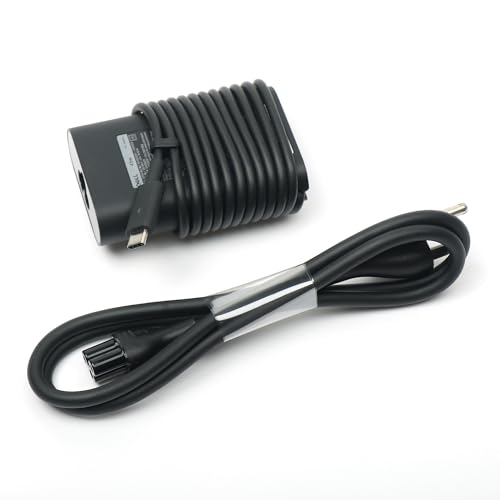Dell Laptop Charger 45W USB Type C USB C AC Adapter,Latitude 7220 7210 2 in 1 CHROMEBOOK 5190 5190 2 in 1 AC Charger, Black, DA45NM170 - image 1