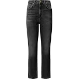 Pepe Jeans Tapered Jeans HW Violet, Negro (Denim-9fa), 29W x 32L para Mujer
