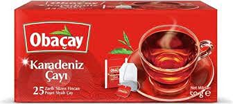 Turkish Tea Obaçay,Tea Bags,Black Tea Bags,Türk çayı, (25 bags) 50Gr 1.8 Oz By Obaçay شاي أسود