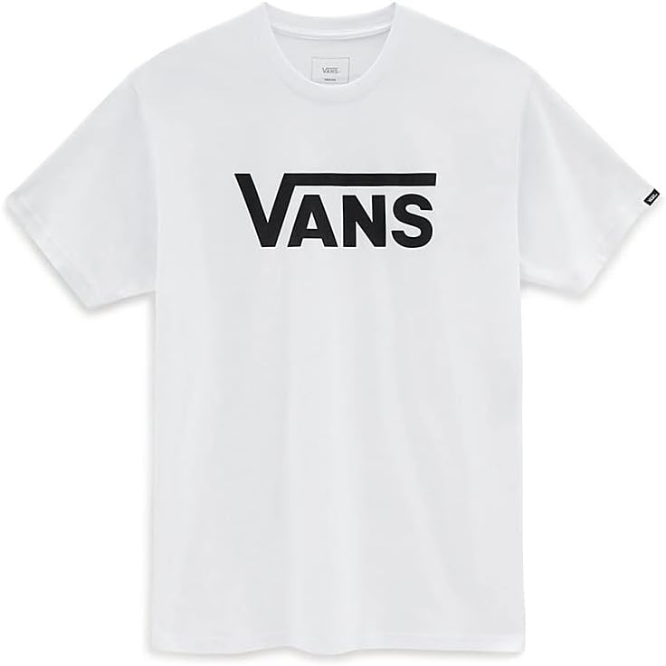 Vans Camiseta clásica para hombre, (Logo clásico) Blanco