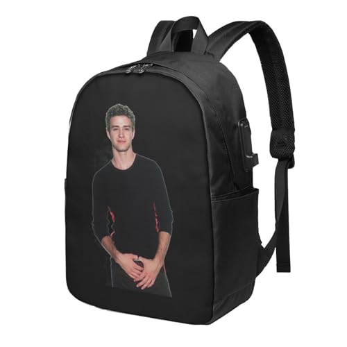 DFDRFCDFPW Justin Music Timberlake Bookbag Travel Laptop Bag For 17 Inch Notebook With Usb Charging Port