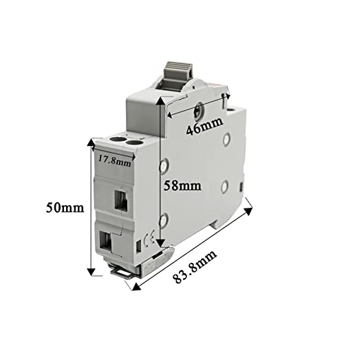 Disjoncteur Rail Isolant MTS 40A avec double alimentation manuelle 1 pôle - 2