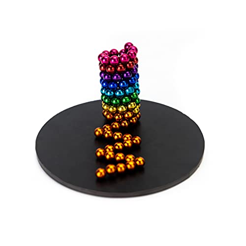 128pcs Magentic Desk Toys Magent Base for Adult Stress Relief, Fidget, Boredom, Anxiety and Autism (8 Colors)