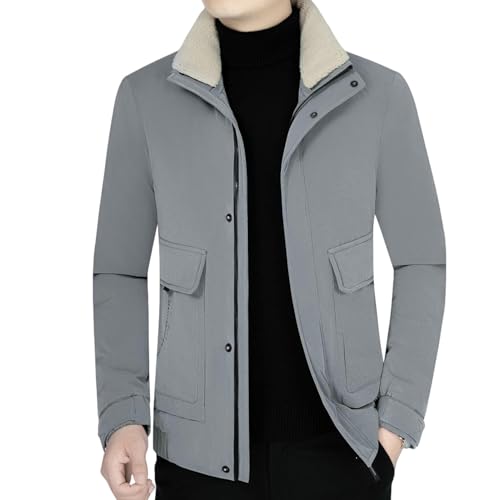 Veste d'hiver courte homme contre le froid blouson chaud