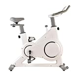 HZWJD Bicicletas Estáticas,Equipo De Ejercicio para Uso Doméstico,Bicicleta De Ciclismo Indoor,Bicicleta De Spinning con Resistencia Magnética Ajustable,para Gimnasio En Casa White,115 * 53 * 110CM