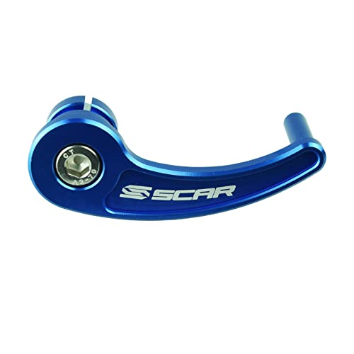 Axe avant SCAR bleu en aluminium usiné pour cross KTM EXC TPI