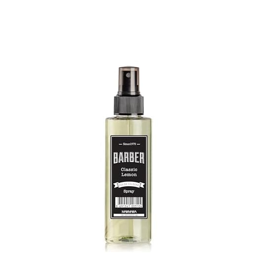 BARBERA MARMARA Limón Kolonya 80° 150ml spray bomba | Eau de Colonia | Después de afeitarse | Agua de afeitar | Aroma a limón | Kölnischwasser | Classik Limón Perfumado Agua Mujeres y Hombres