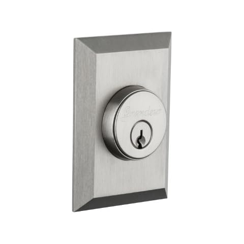 Grandeur Avenue Doppelzylinder Riegel, Satin Nickel Cover