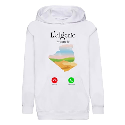 Sweat Algérie Enfant - Cadeau Idéal pour Jeune Voyageur et Passionné de Culture