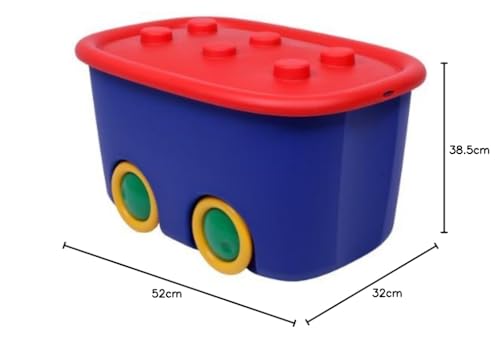 Ondis 24 - Aufbewahrungsbox - Kiste für Spielzeug oder Kleidung. Rouge Bleu
