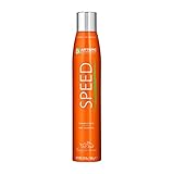 Modo de empleo Agitar Artero Speed antes de su uso. Usar en pelo seco. Aplicar Spray en la zona deseada a unos 50cm de distancia del pelo. Esperar unos 30 segundos y cepillar a contrapelo, eliminando toda la suciedad, que se transforma en polvo. No aclarar