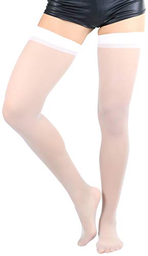 Image of ToBeInStyle Women's Sheer Seamless Nylon Contrasting Backseam Stocking