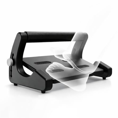 Repose-pieds pour sous le bureau au travail avec double couche noir
