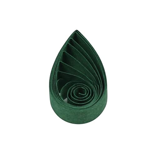 ODETOJOY 120 tiras de papel de 5 mm para fazer Quilling papéis de 5 mm para trabalhos manuais, tiras de papel de uma só cor (verde escuro)