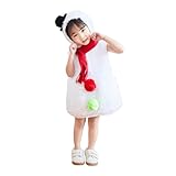 Generico Costume Pupazzo di Neve Bambino - Vestito Neonato per Carnevale, Halloween, Compleanni e Party 6-9 Anni,Regali di Natale Originali