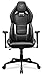 Cougar Hotrod Ergonomic and Comfortable Gaming Chair with Head and Lumbar Support, Steel Frame and Base, Reclining Backrest, Tilt Mechanism, Premium Hyper-Dura Leatherette, 3D Armrest, Black