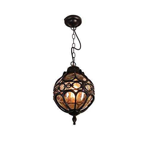 Lustre E27 étanche IP55 Victoria lanterne extérieure en verre anti-poussière laiton