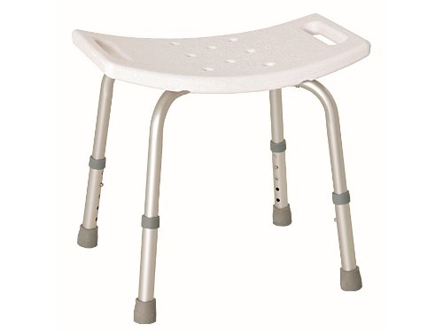 Preisvergleich Produktbild 49cm Hocker höhenverstellbar in Weiß