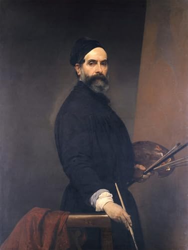 Autoportrait Francesco Hayez poster deco pour creer une ambiance galerie d'art dans la chambre