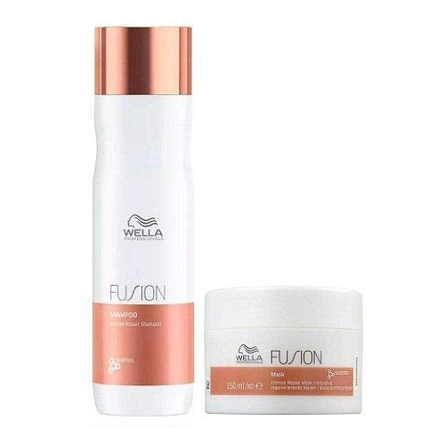 Kit Shampoo 250ml E Máscara 150ml Fusion Intense Repair Wella Professional