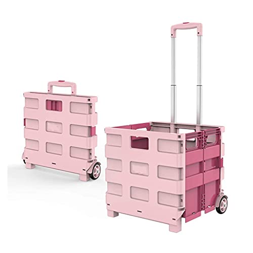 Carrelli, Carrello della spesa Carrello della spesa Carrello portaoggetti pieghevole Carrello leggero per uso domestico Manico telescopico per viaggi Shopping Bagagli mobili Uso ufficio Carrello dell