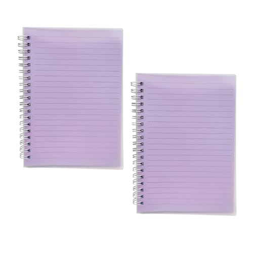 2 PCS B6スパイラルノートブックジャーナル色の紙ノートブック旅行90シート文房具メモ帳