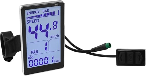 Afficheur LCD pour vélo électrique résistant à l'eau broches M5