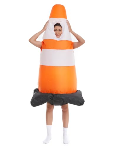 HSCTEK Adult Inflatable Traffic Cone Costume2