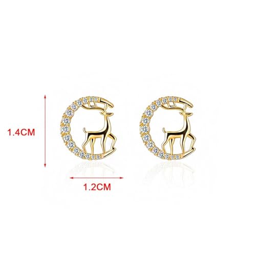 Boucle d'oreille pour les filles style cerf, le cadeau idéal