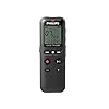 Philips VoiceTracer DVT1150 digitales Diktiergerät Audiorecorder Aufnahmegerät, 4GB, USB-Anschluss, Schwarz, 4.25